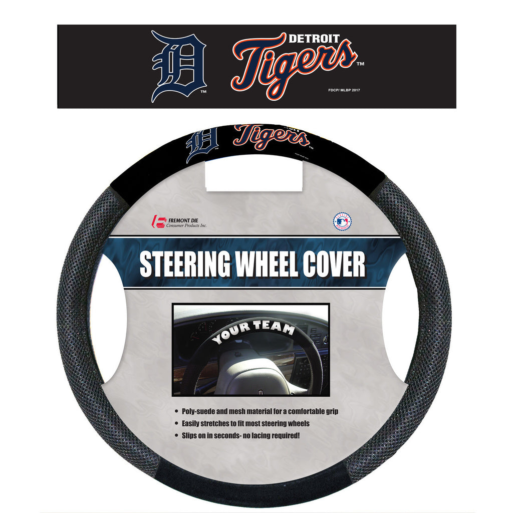 Detroit Tigers Steering Wheel Cover Mesh Style CO