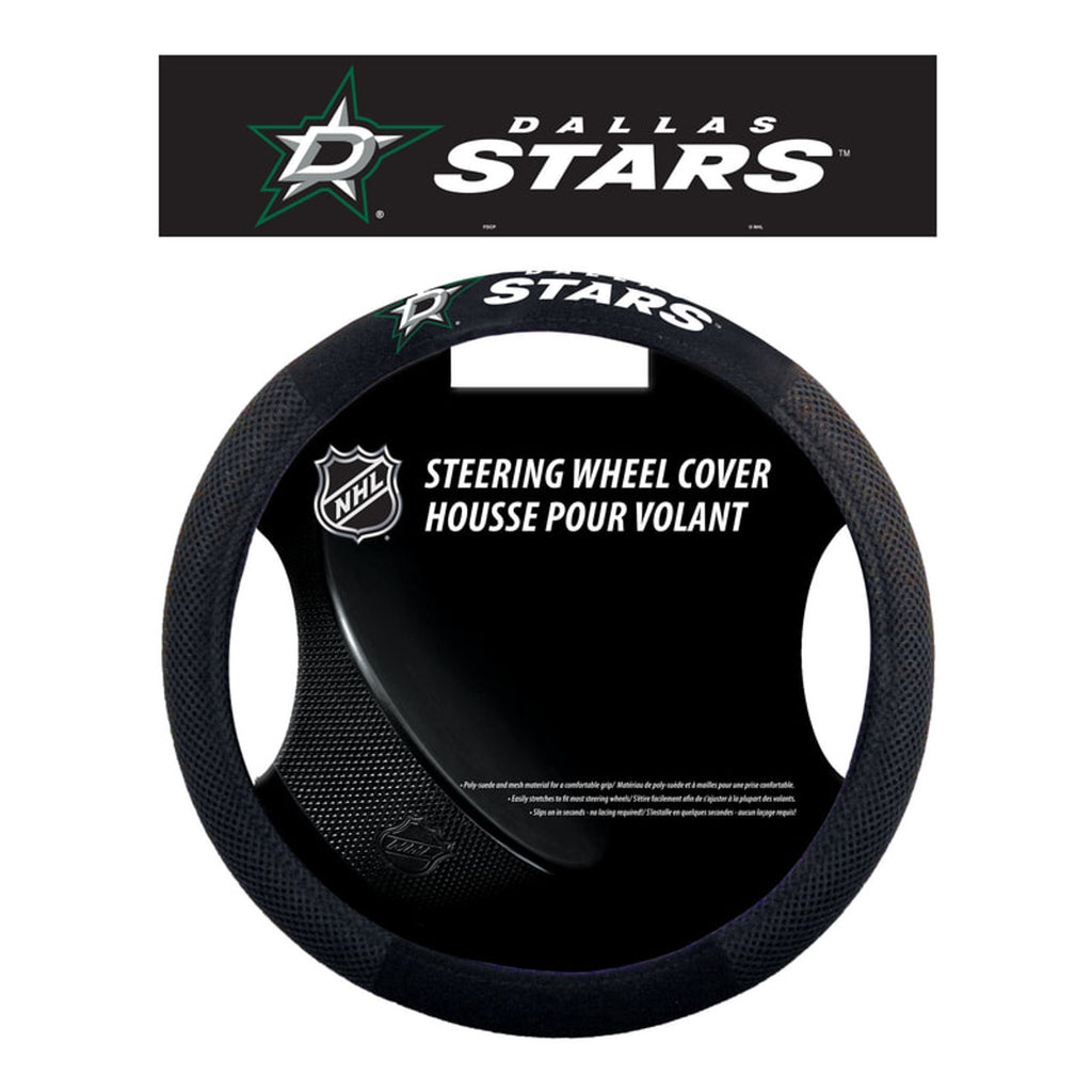 Dallas Stars Steering Wheel Cover Mesh Style CO