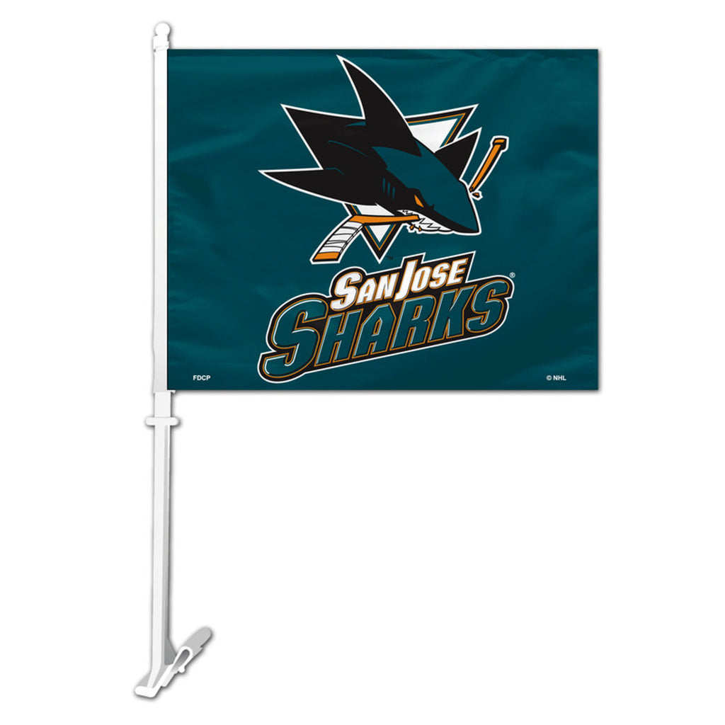 San Jose Sharks Flag Car Style Special Order