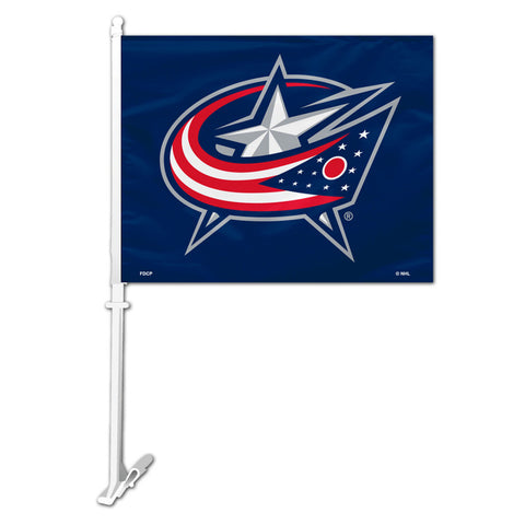 Columbus Blue Jackets Flag Car Style Special Order