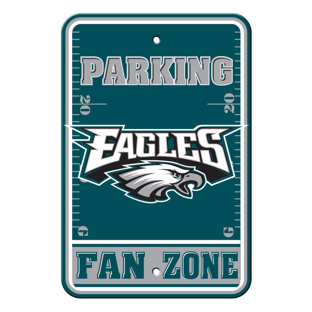 Philadelphia Eagles Sign 12x18 Plastic Fan Zone Parking Style 