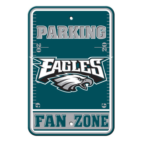 Philadelphia Eagles Sign 12x18 Plastic Fan Zone Parking Style 