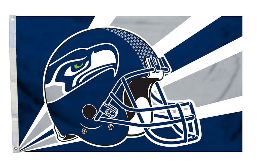 Seattle Seahawks Flag 3x5 Helmet Design Special Order