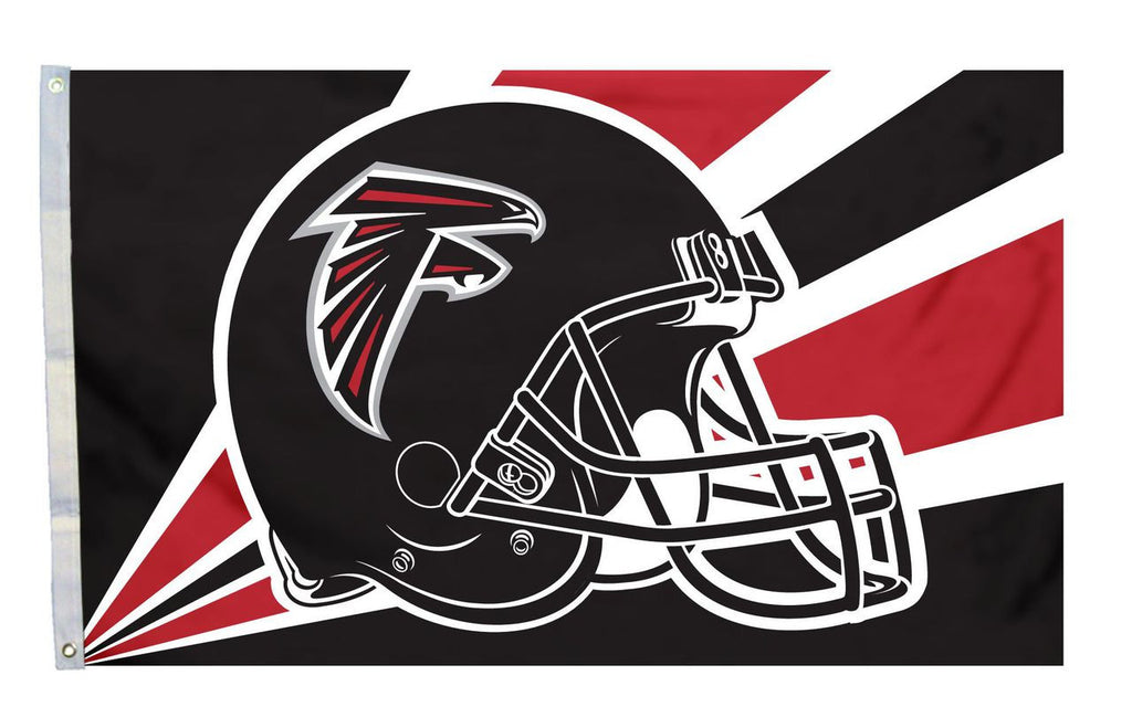 Atlanta Falcons Flag 3x5 Helmet Design Special Order