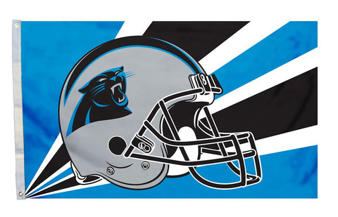 Carolina Panthers Flag 3x5 Helmet Design Special Order