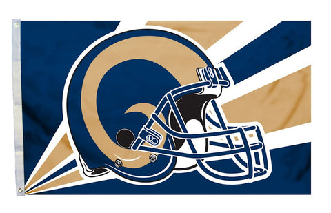 Los Angeles Rams Flag 3x5 Helmet Design Special Order