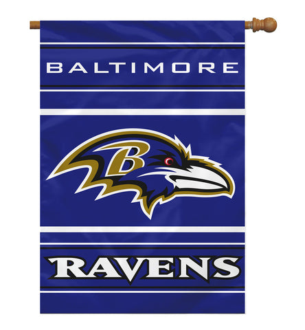 Baltimore Ravens Banner 28x40 House Flag Style 2 Sided 