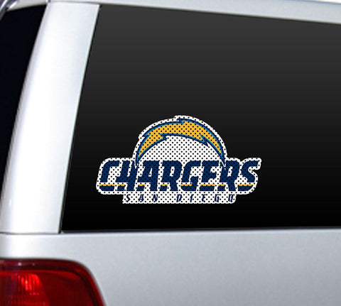 San Diego Chargers Die Cut Window Film Large