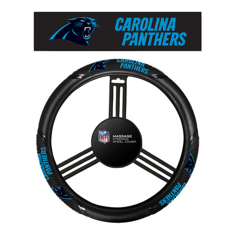 Carolina Panthers Steering Wheel Cover Massage Grip Style CO