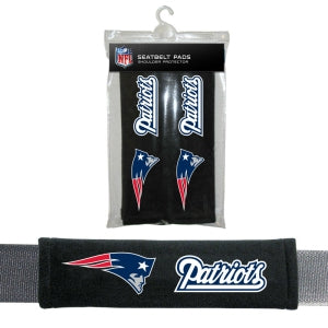 New England Patriots Seat Belt Pads Velour 