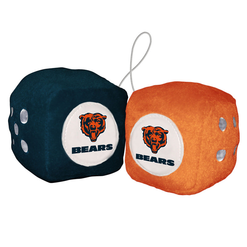 Chicago Bears Fuzzy Dice 