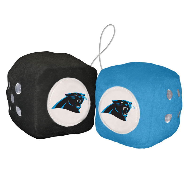 Carolina Panthers Fuzzy Dice 