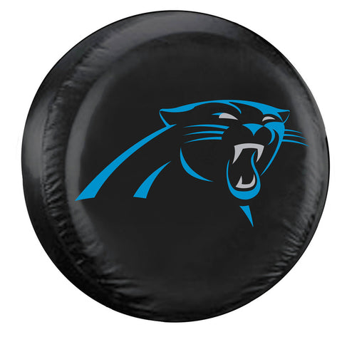 Carolina Panthers Tire Cover Large Size Black 