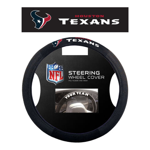 Houston Texans Steering Wheel Cover Mesh Style 