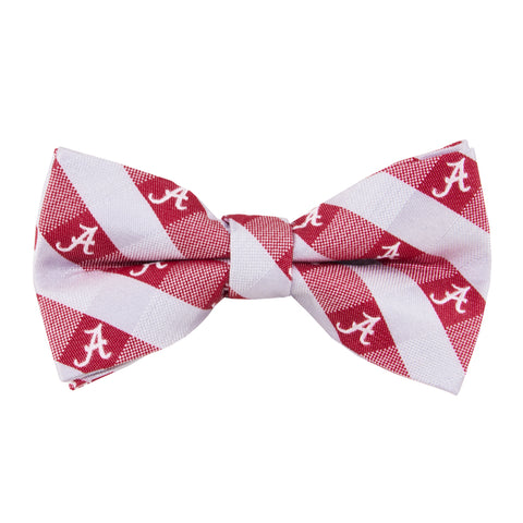  Alabama Crimson Tide Check Style Bow Tie