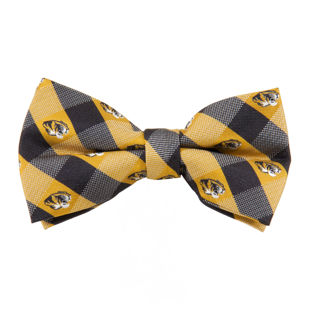  Missouri Tigers Check Style Bow Tie