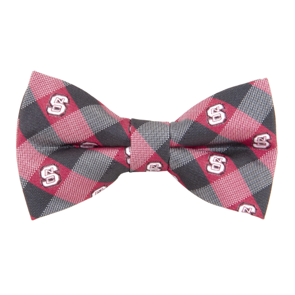  North Carolina State Wolfpack Check Style Bow Tie
