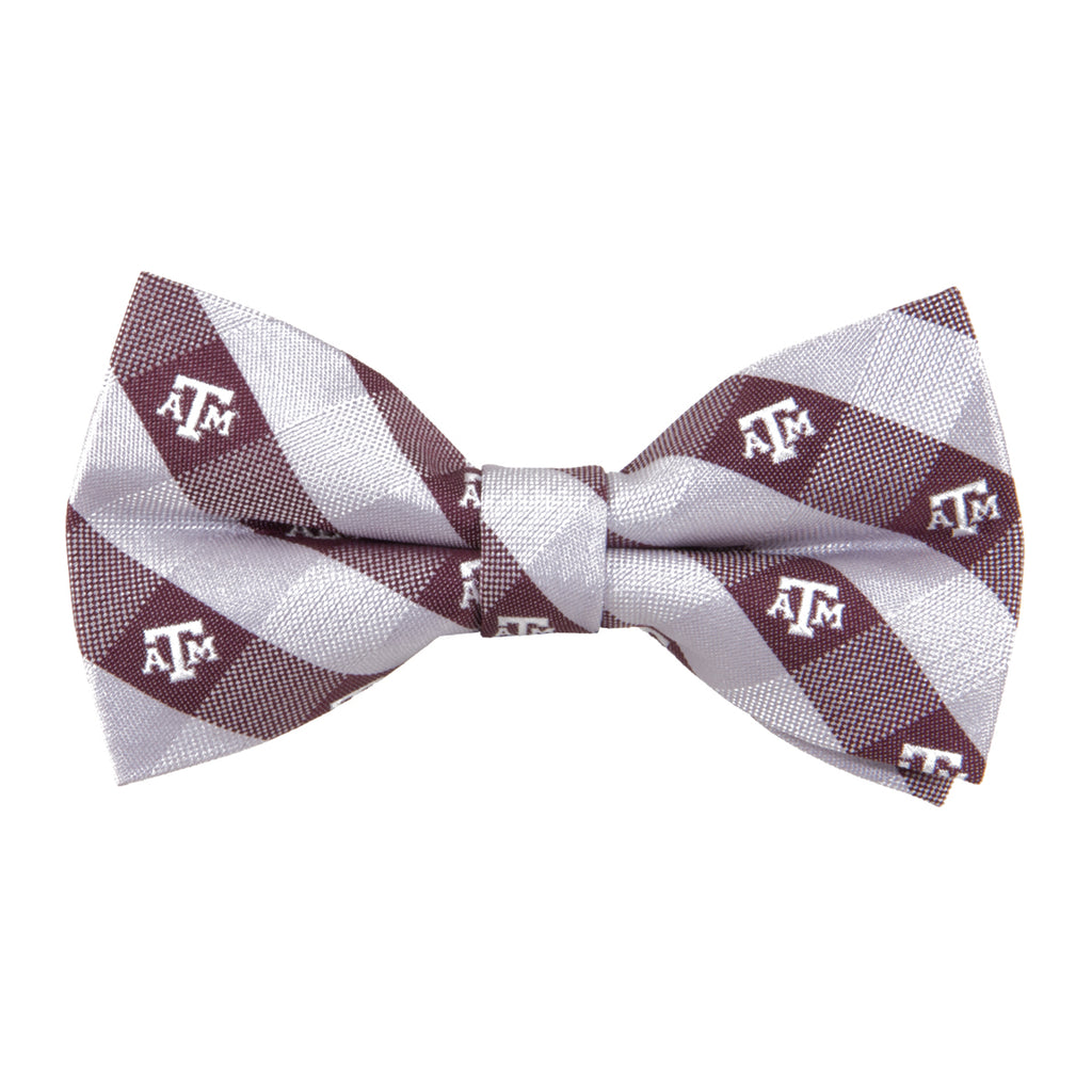  Texas A&M Aggies Check Style Bow Tie