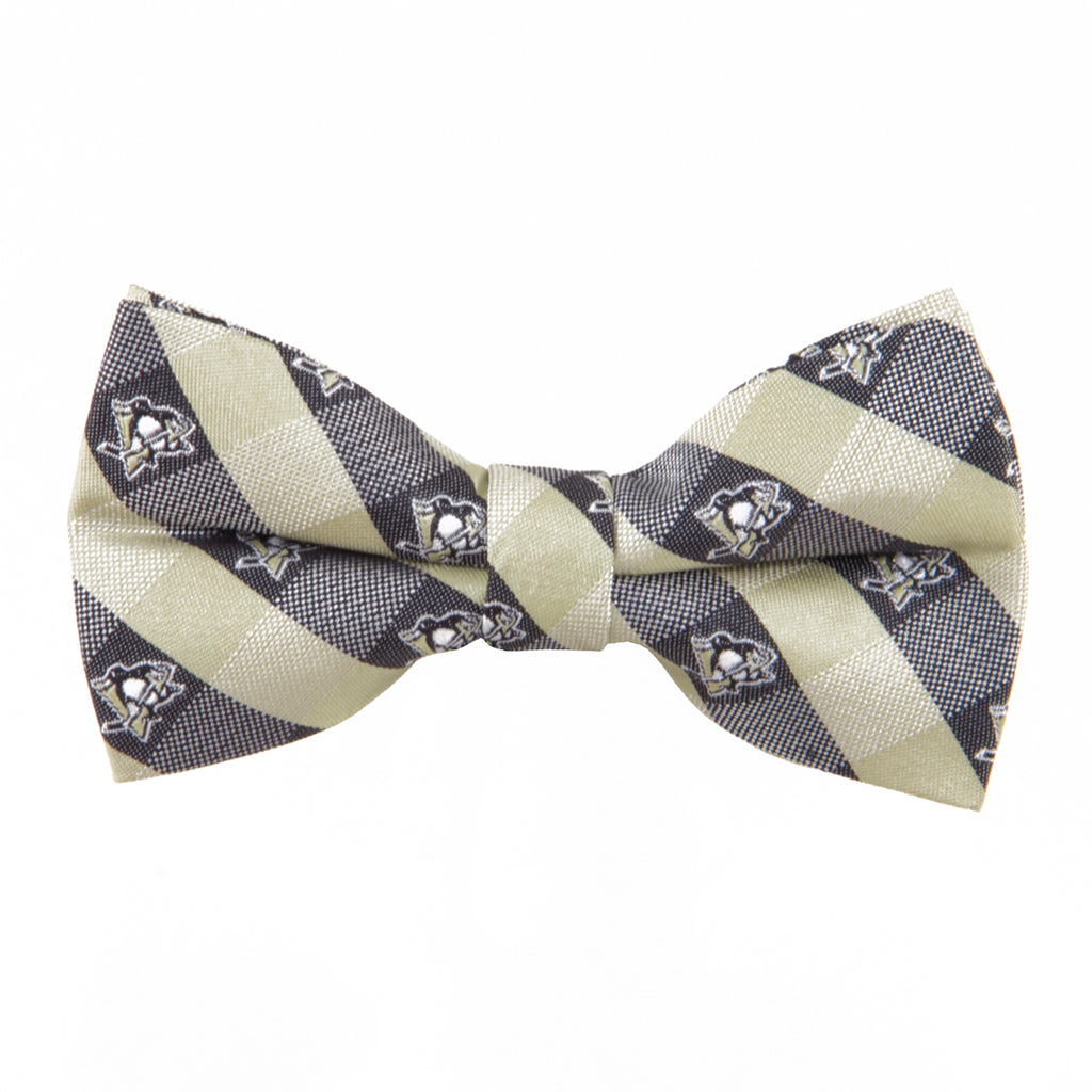  Pittsburgh Penguins Check Style Bow Tie