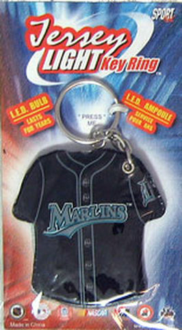 Miami Marlins Keychain Jersey Keylight 