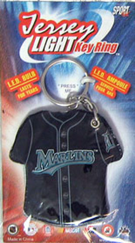 Miami Marlins Keychain Jersey Keylight CO