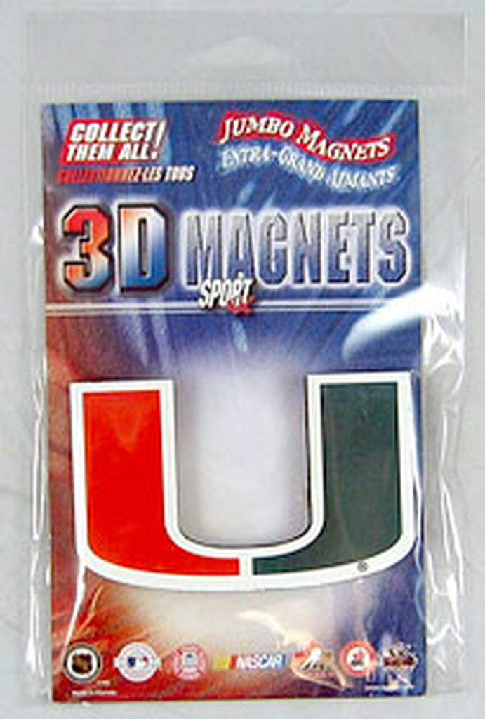 Miami Hurricanes Magnet Jumbo 3D 