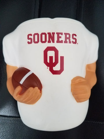 Oklahoma Sooners Can Cooler Jersey Style White 