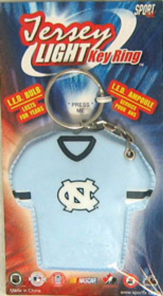 North Carolina Tar Heels Keychain Jersey Keylight CO