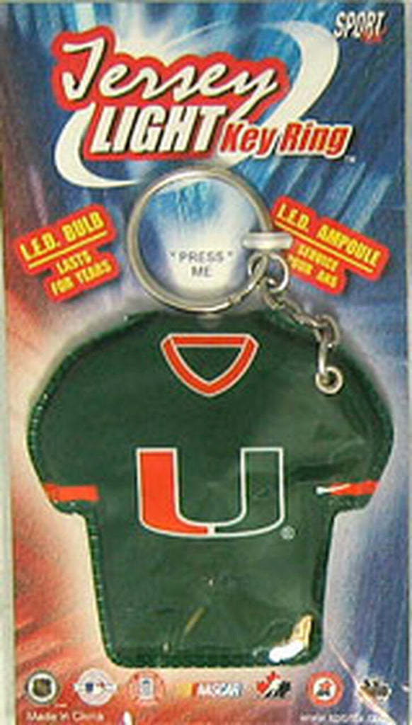 Miami Hurricanes Keychain Jersey Keylight 