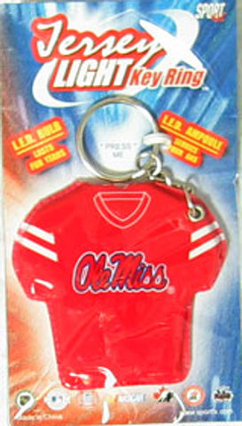 Ole Miss Rebels Keychain Jersey Keylight CO