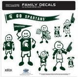 Michigan St. Spartans Family Decal Set
