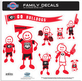 Georgia Bulldogs Family Decal Set