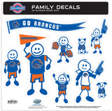 Boise St. Broncos Family Decal Set