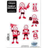 Nebraska Cornhuskers Family Decal Set
