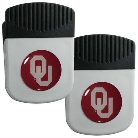 Oklahoma Sooners   Clip Magnet with Bottle Opener 2 pack 