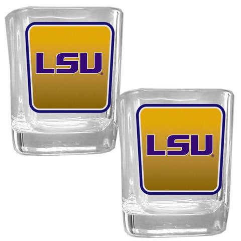 LSU Tigers   Square Glass Shot Glass Set 