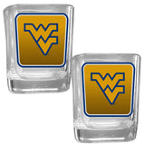 W. Virginia Mountaineers Square Glass Shot Glass