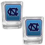 N. Carolina Tar Heels Square Glass Shot Glass