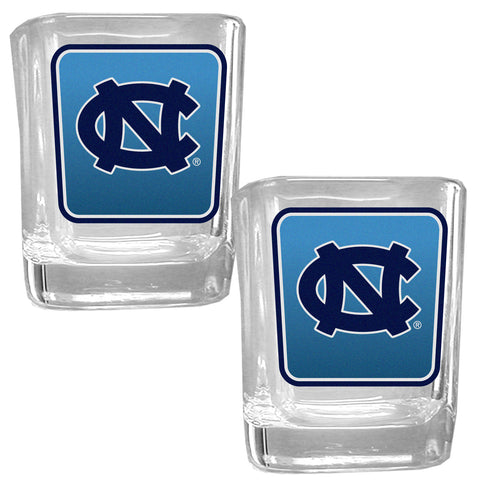 North Carolina Tar Heels   Square Glass Shot Glass Set 