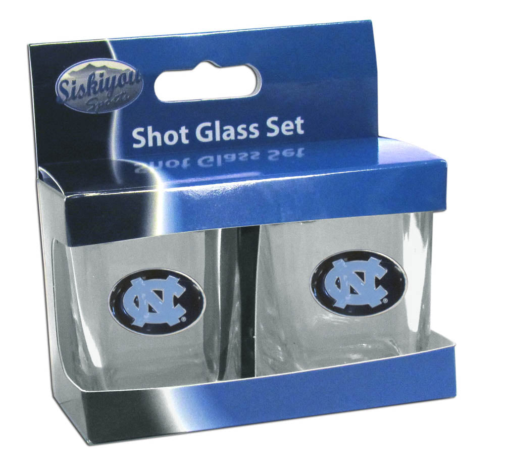 N. Carolina Tar Heels Shot Glass - Set