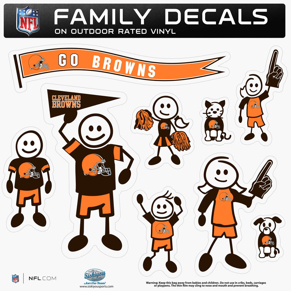 Cleveland Browns Family Decal Set