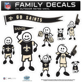 New Orleans Saints Family Decal Set