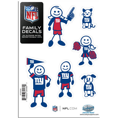 New York Giants Family Decal Set Small
