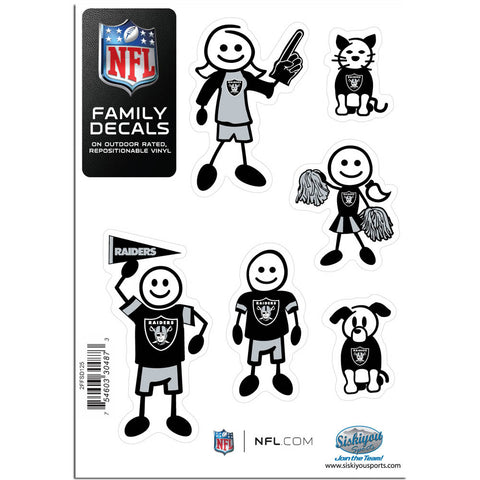 Oakland Raiders Family Decal Set