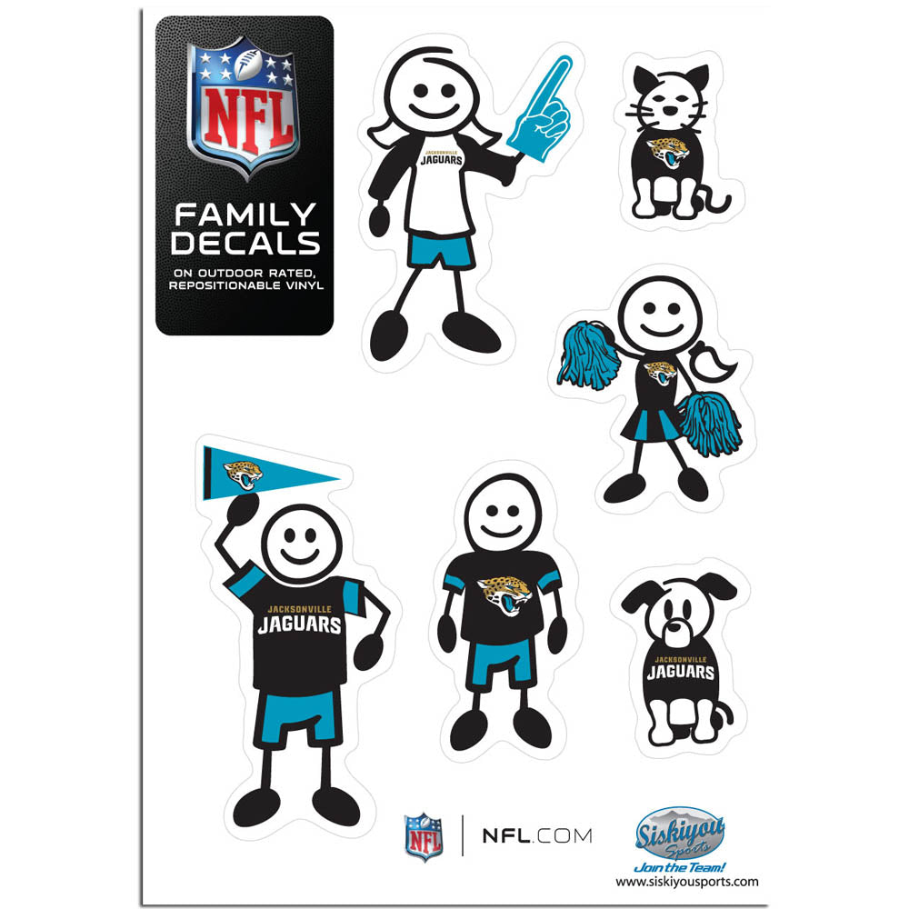 Jacksonville Jaguars Family Decal Set