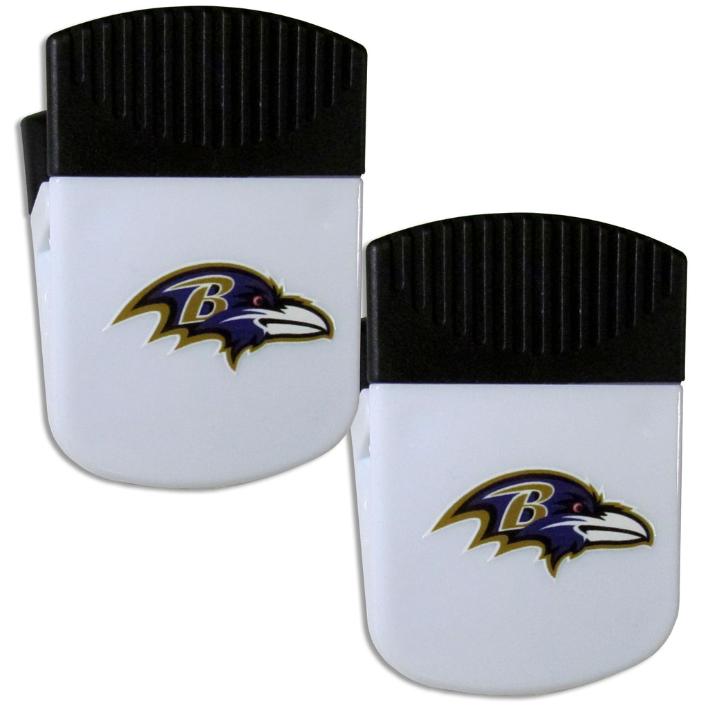 Baltimore Ravens   Chip Clip Magnet with Bottle Opener 2 pack 
