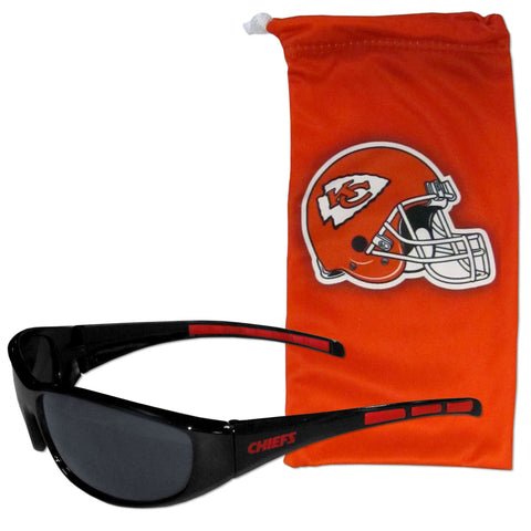 Kansas City Chiefs Sunglass and Bag Set