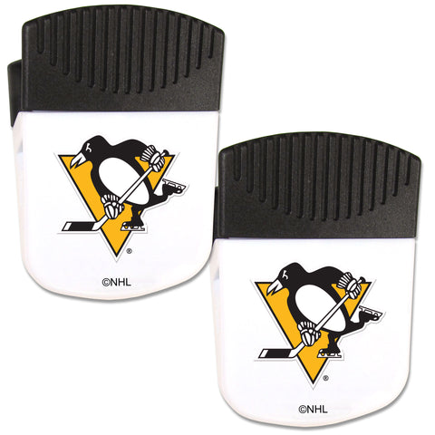 Pittsburgh Penguins   Chip Clip Magnet with Bottle Opener 2 pack 