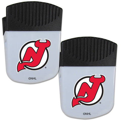 New Jersey Devils   Chip Clip Magnet with Bottle Opener 2 pack 