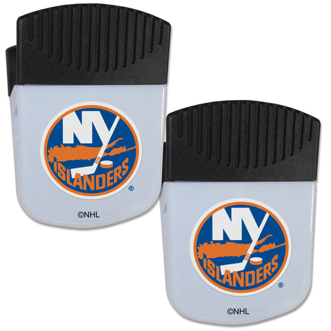 New York Islanders   Chip Clip Magnet with Bottle Opener 2 pack 